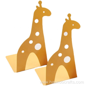 Giraffe tabletop metal bookstand with cute animal shape